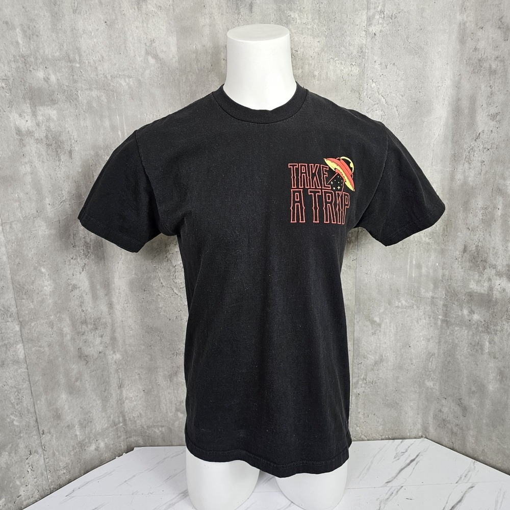 A$$holes Live Forever Mens L Take A Trip‎ Alien UAP UFO Graphic Tshirt